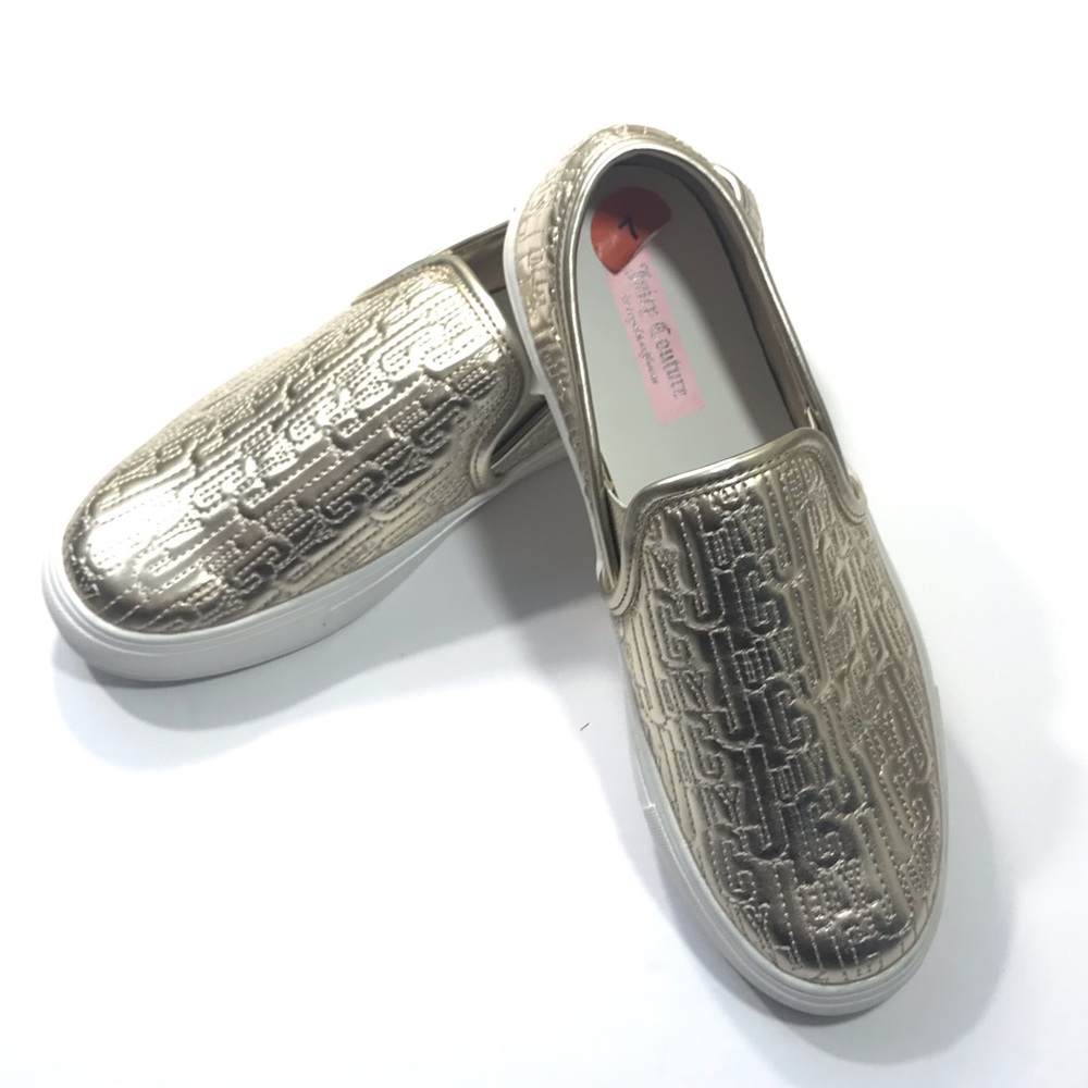 Juicy Couture Slip On Gold Flats Size 7